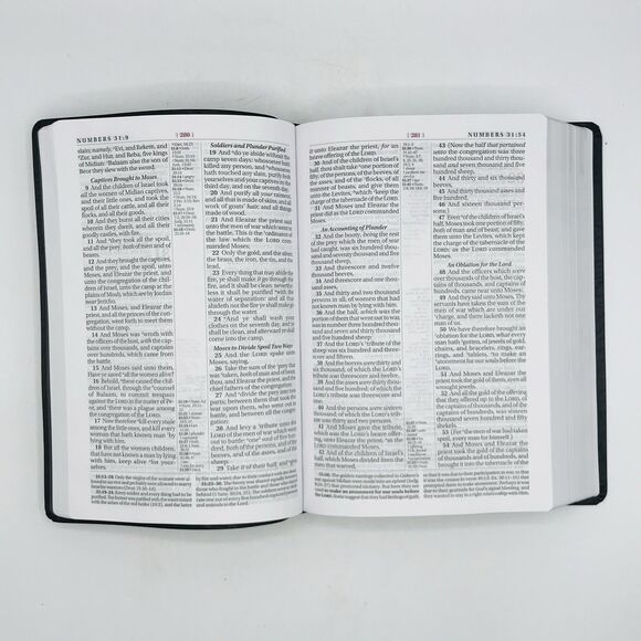 King James Study Bible 2nd Ed Bonded Leather Black Thomas Nelson BRAND NEW - Picture 7 of 10